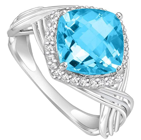 Cushion Cut Gemstone Style