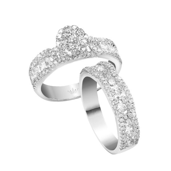 coronet diamond twin ring