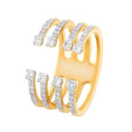 Diamond Ring in Yellow Gold_C23827