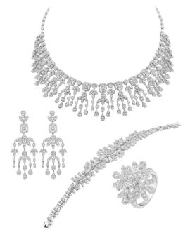 Diamond Bridal Necklace Set_IG-M18012_IG-M18013_IG-M18014_IG-M18015
