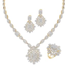 Diamond Bridal Necklace Set_C18803_C18384_C18891