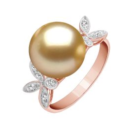 South Sea Pearl and Diamond Ring_C19265