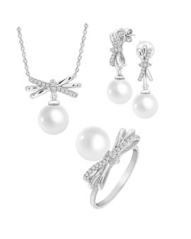 Diamond and Pearl Necklace Set_B59175_B89712_B59526