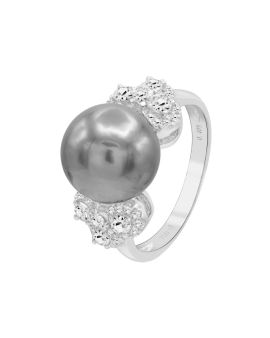 Tahiti Pearl and Diamond Ring_Q01051