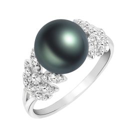 Tahiti Pearl and Diamond Ring_O08834