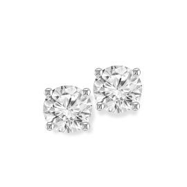 Diamond Solitaire Earrings_DCCER020395
