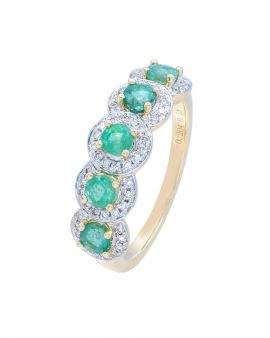 Diamond and Emerald Ring_C14852