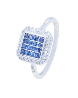 Diamond and Sapphire Ring_C14771