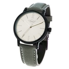 Quartz Ladies' Leather Watch with Silver Dial 