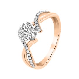 CORONET DIAMOND INTERTWINED RING IN 18K GOLD - Image 1