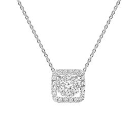 Diamond Pendant With Chain in 18k Gold_SH-45812