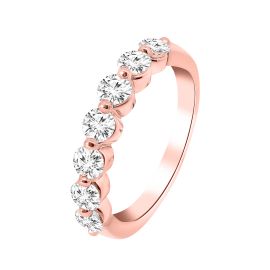 FOREVER DIAMOND WEDDING BAND IN ROSE GOLD - Image 1