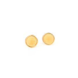 Simple stud 18k gold earring - Image 1