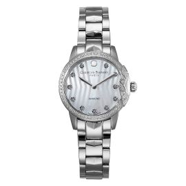 Christian Bernard Pearl of Ocean Stainless Steel Diamond Watch