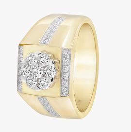 Coronet Diamond Gents Ring_L01552