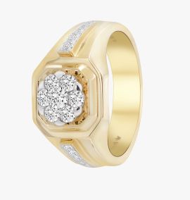 Coronet Diamond Gents Ring_L01624