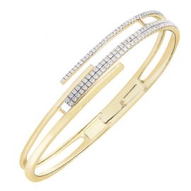 Diamond Bangle in 18K Gold_C13388