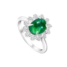 Emerald and Diamond Ring M03004