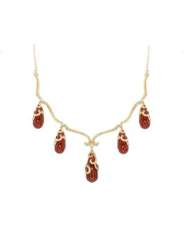 Gemstone Diamond Necklace_C24532