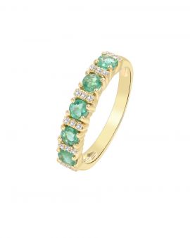 Emerald Diamond Ring_C23716