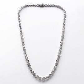 Coronet Diamond Necklace in 18k Gold_72278