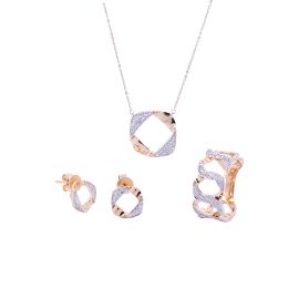 Diamond Necklace Set in Yellow Gold_69445_69914_69327