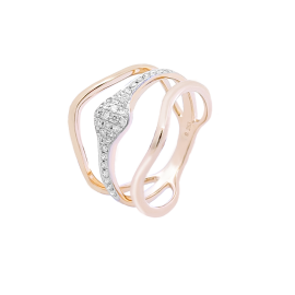 Illusion diamond ring in 14k yellow gold - Image 1