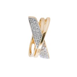 Illusion Diamond Ring in Yellow Gold_69746