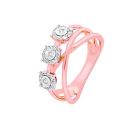 Diamond Ring in White Rose Gold - Image 1 