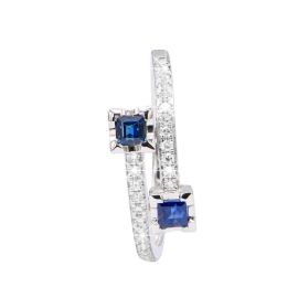 Diamond and Sapphire Ring_C12659