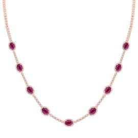 Ruby and Diamond Necklace L08062