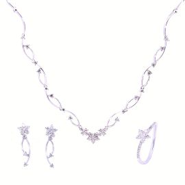 DIAMOND NECKLACE  SET_77122_77220_77050