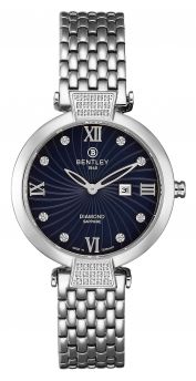 The Astral Forever Collection Diamond Watch With 30 Sapphire Pieces and Navy Blue Dial