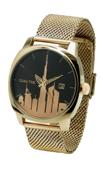 Dubai Time Mesh Band Quartz Watch_TW-140292GPRM