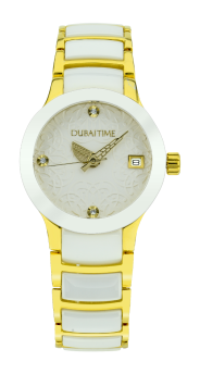Dubai Time - Ceramic SST Ladies Bracelet_TW-DT180323WGW