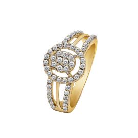 Oval Illusion Diamond Ring in 18k Gold_VT14994-5