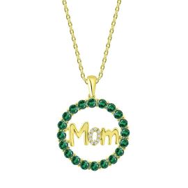 ENCHANTED MOM PENDANT WITH DIAMOND AND EMERALD  IN 18K GOLD_97169