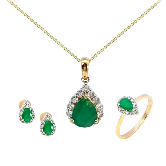 Gemstone pendant set shop