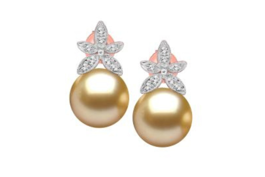 diamond and pearl earrings